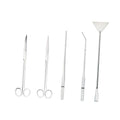 Stainless Steel Aquarium Plant Kit Tweezers Scissors and Spatula W8402