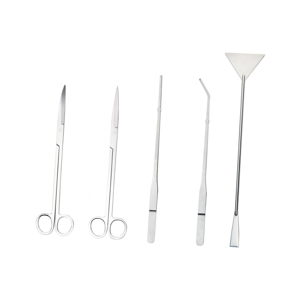Stainless Steel Aquarium Plant Kit Tweezers Scissors and Spatula W8402