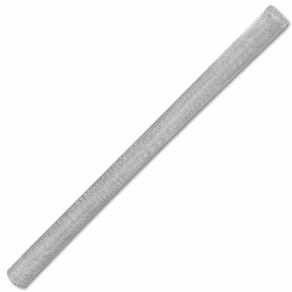 Aluminum Mesh Screen 39.4x196.9 Inch Silver W58439