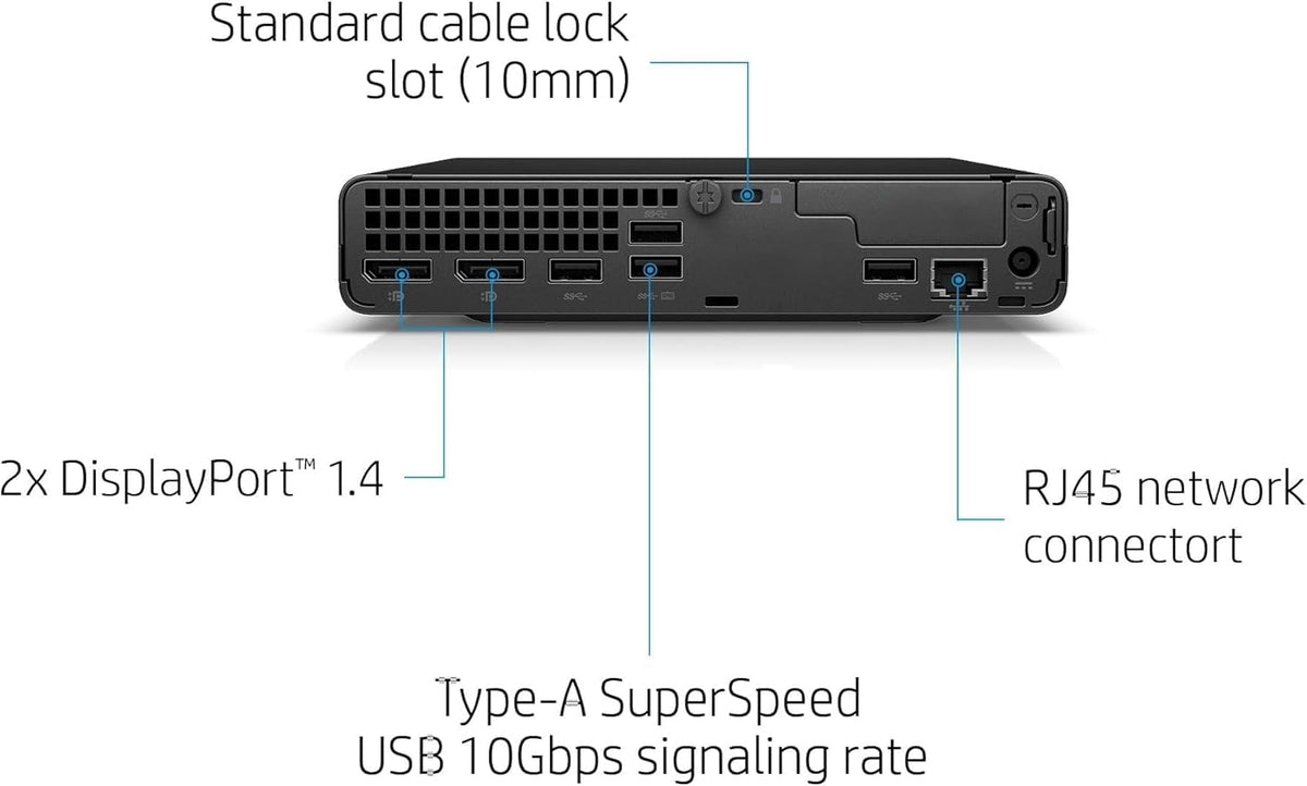 Mini Desktop PC, Intel Core i5-10500T, 16GB RAM, 256GB SSD T989784