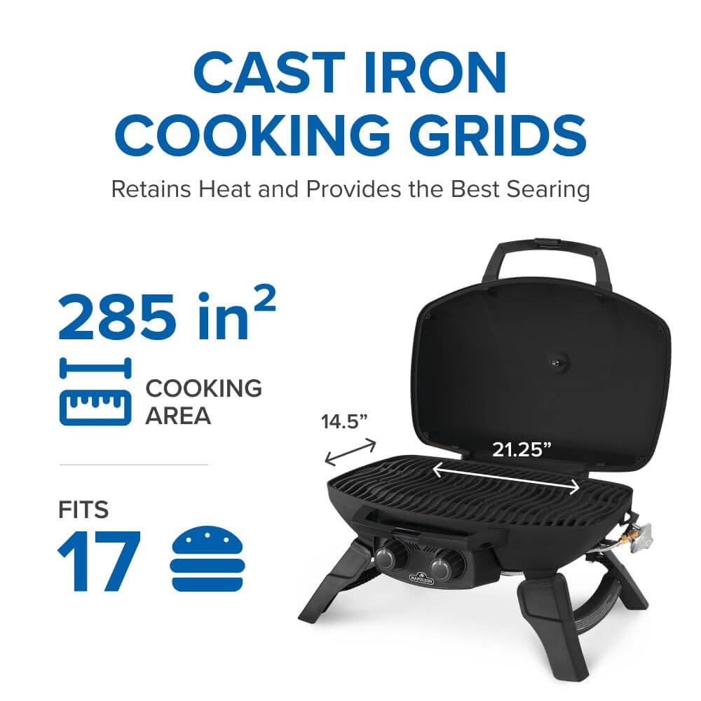 Portable Propane Grill with Griddle Insert Q51417