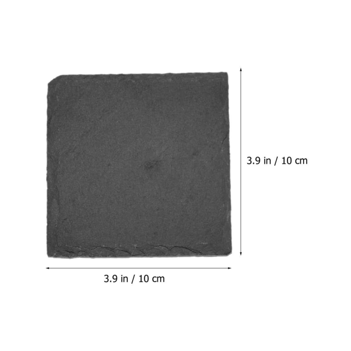 Black Natural Stone Cup Coaster Set F515101