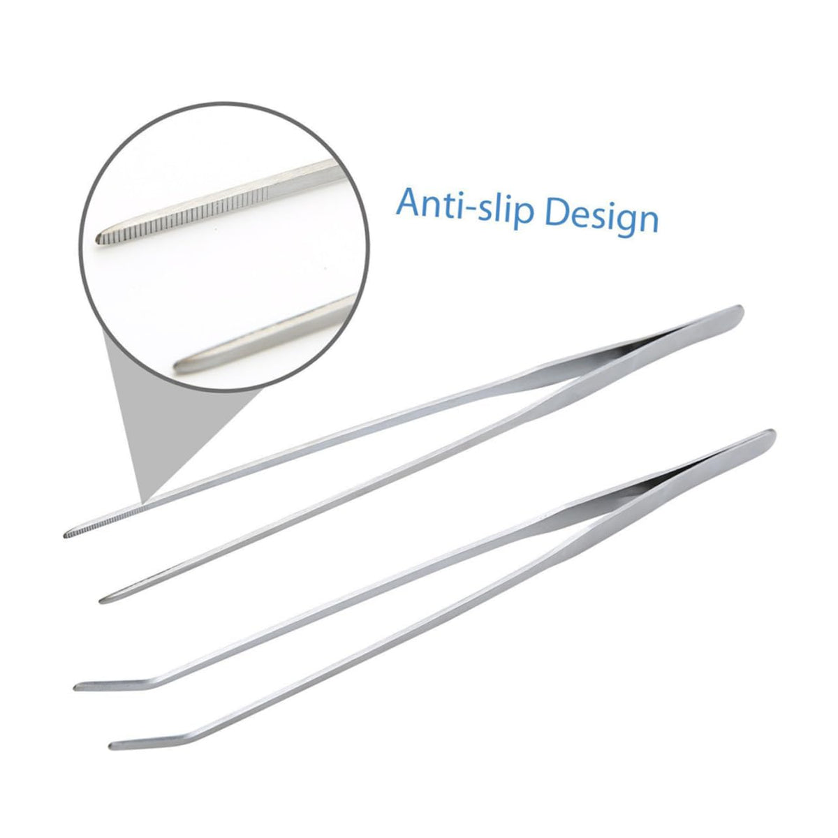 Stainless Steel Aquarium Plant Kit Tweezers Scissors and Spatula W8402