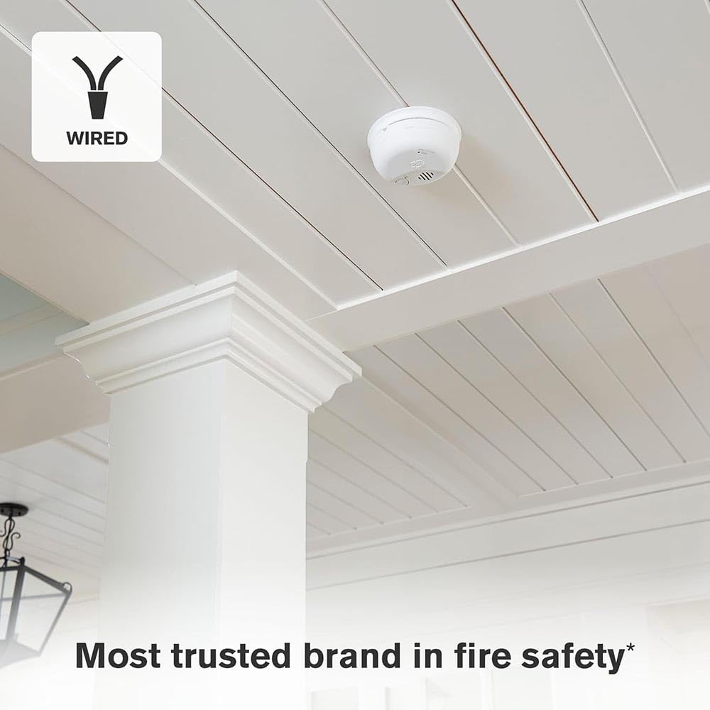 Hardwire Combination Smoke & Carbon Monoxide Alarm with Battery Backup, 5 Pack W3111
