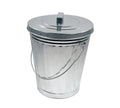 4 Gallon Galvanized Steel Trash Can with Lid O1213