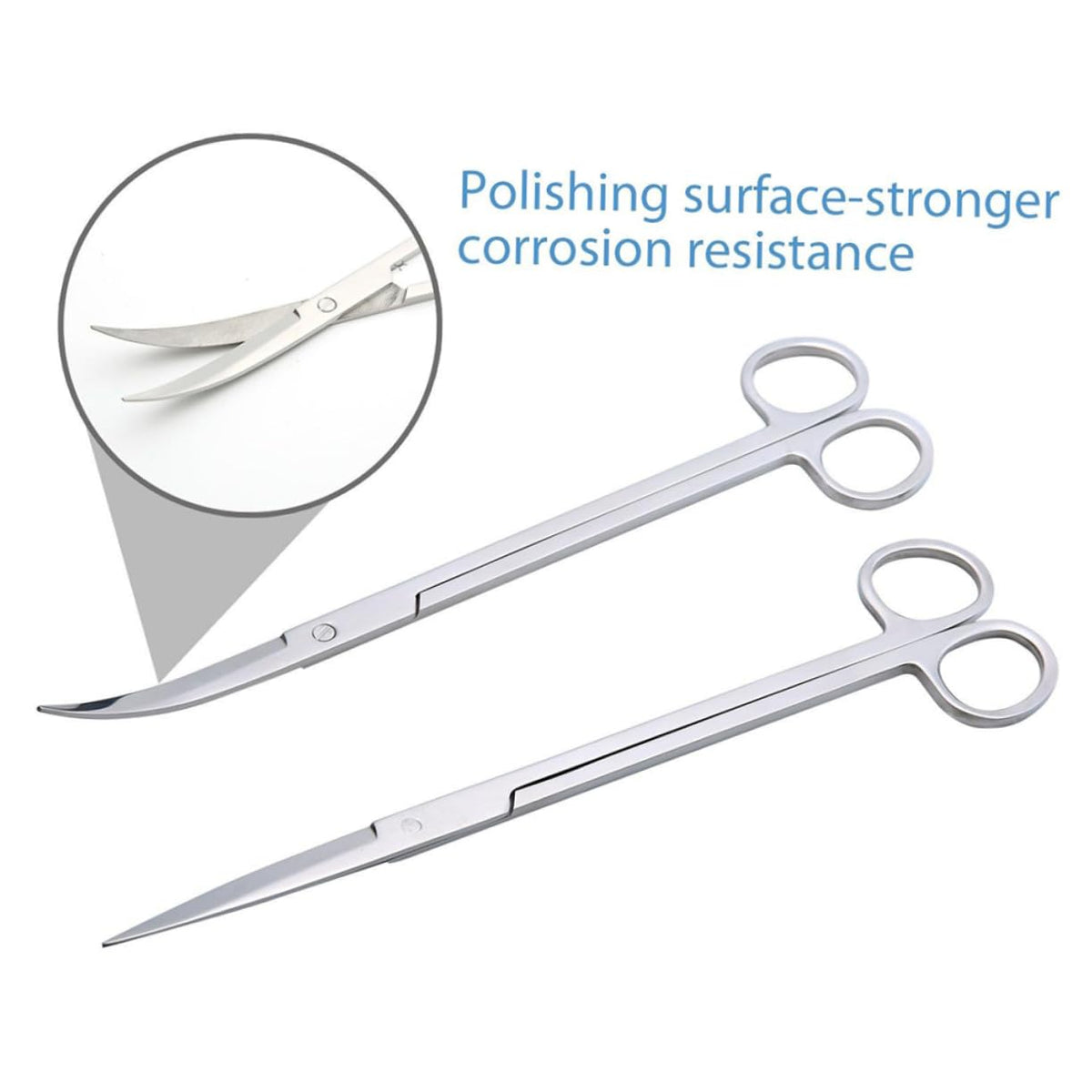 Stainless Steel Aquarium Plant Kit Tweezers Scissors and Spatula W8402