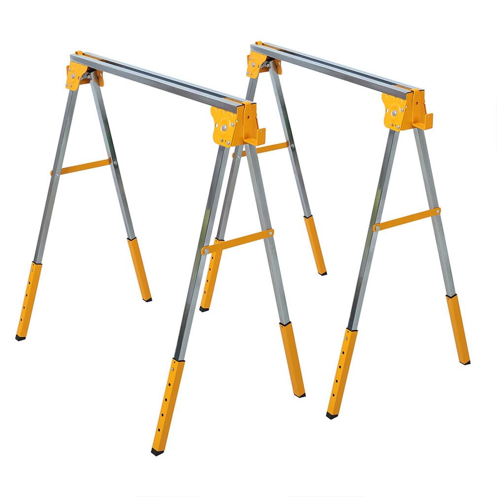 2 Pack Adjustable Steel Saw Horses Q572
