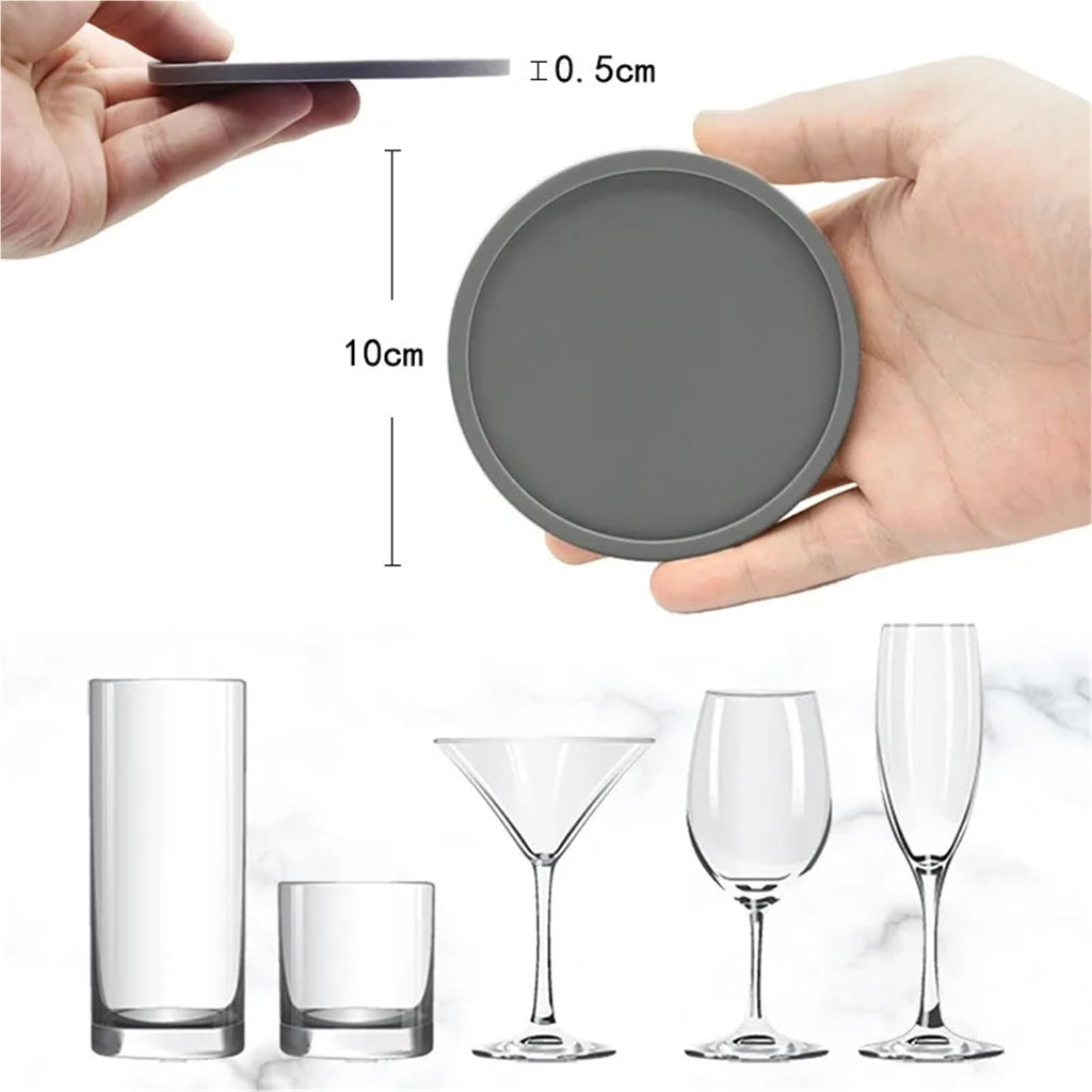 Black Silicone Coasters Set of 32 N109