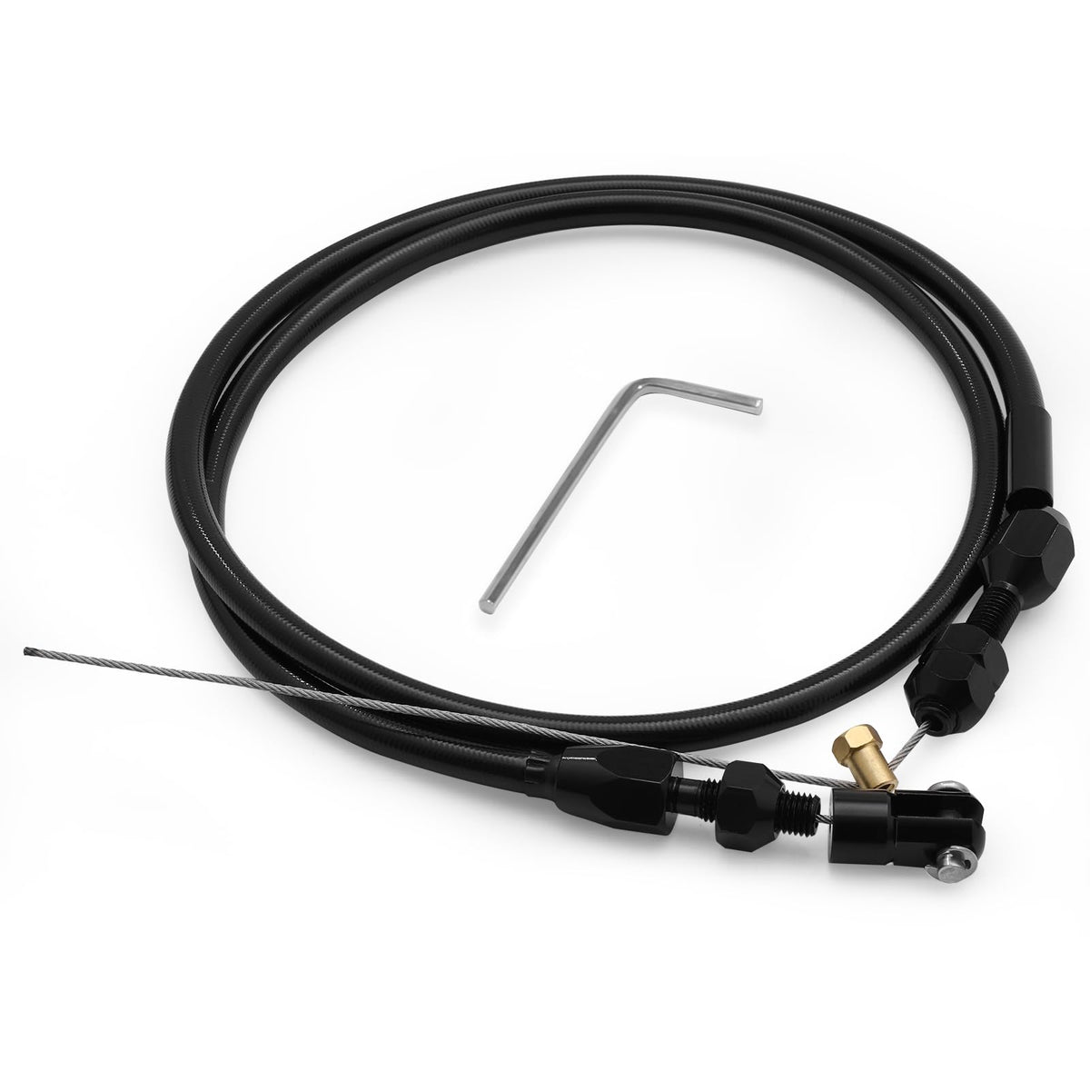 36-Inch LS Throttle Cable Stainless Steel Braided Y747