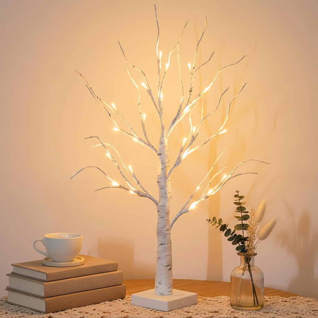 Lighted Birch Tree with Lights B927
