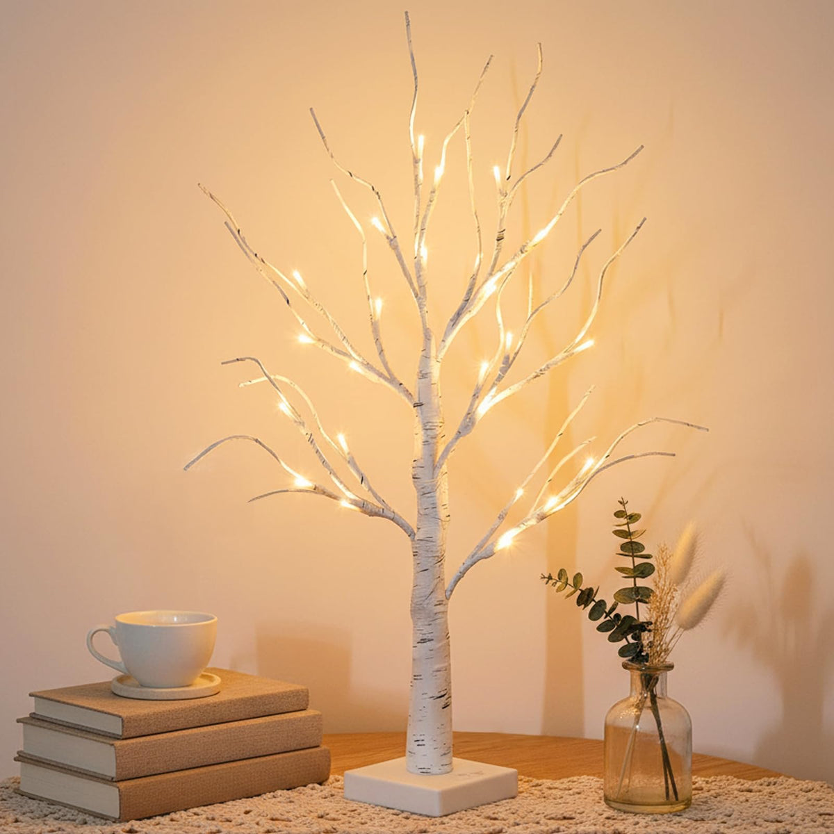 Lighted Birch Tree with Lights B927