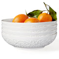 White Ceramic 32oz Pasta Bowls Set of 4 W4913