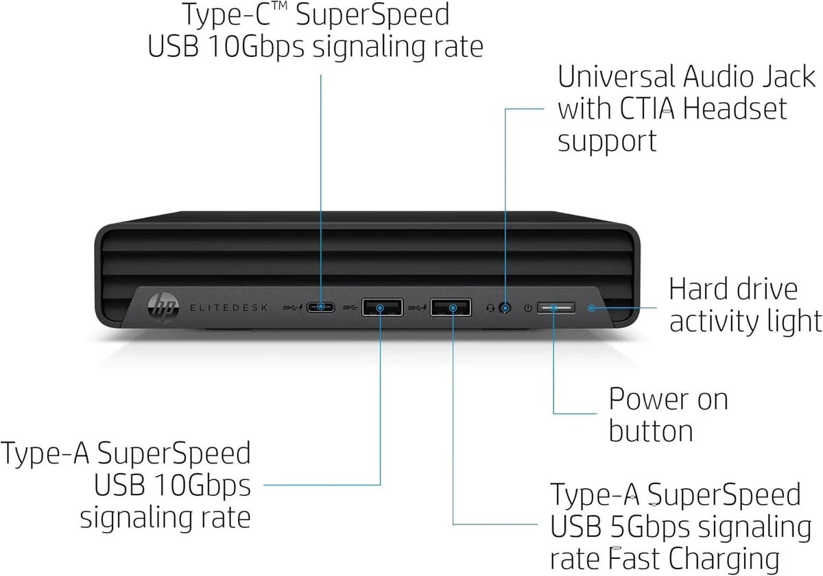 Mini Desktop PC, Intel Core i5-10500T, 16GB RAM, 256GB SSD T989784