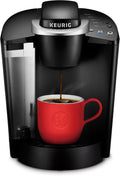 Single Serve K-Cup Pod Coffee Maker, 3 Brew Sizes, 48oz Removable Reservoir, Black Y155