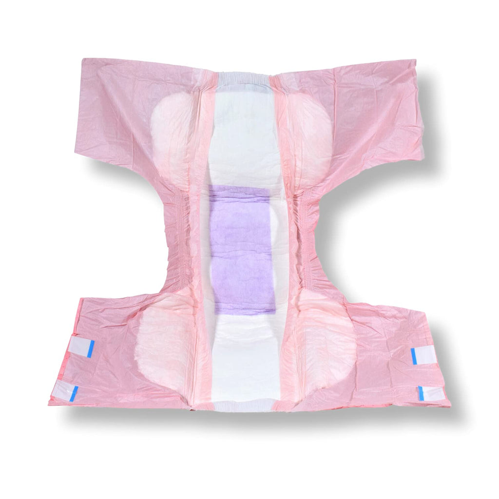 Princess Pink Overnight Adult Diapers 12 Pack Large H1449