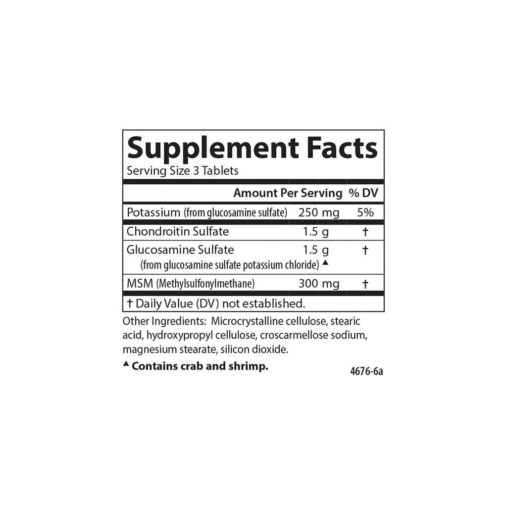 Glucosamine Chondroitin 60 Tablets R19191