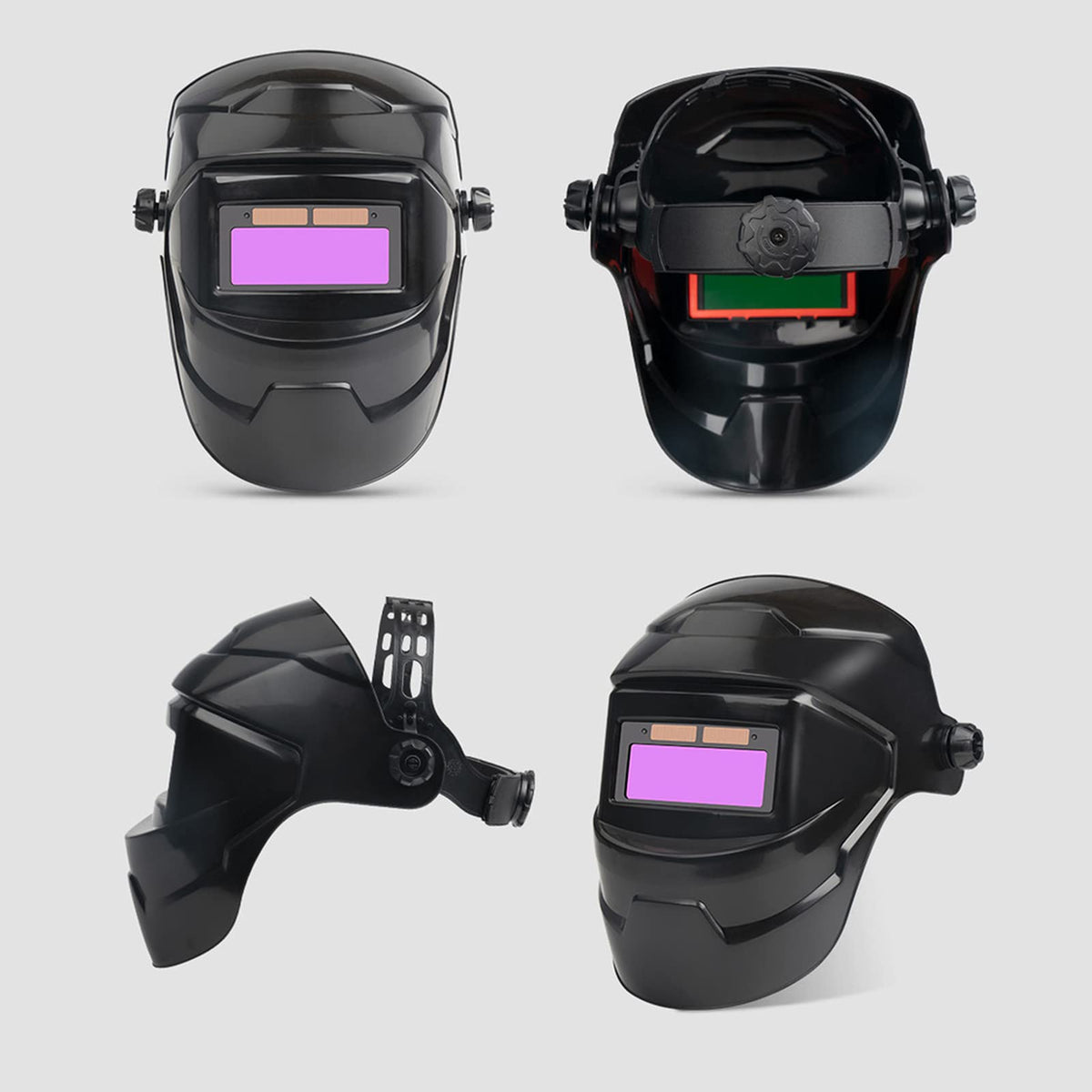 Adjustable Solar Powered Auto Darkening Welding Helmet Q73387