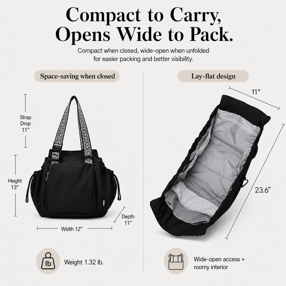 Tote Bag with 16 Pockets B550624