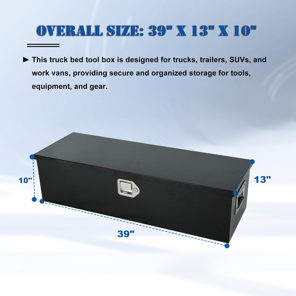 39" Heavy Duty Steel Truck Bed Tool Box W726