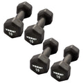 Neoprene Hexagon Dumbbells with Cast Ergo Handle, 10lb Pack of 4 U457