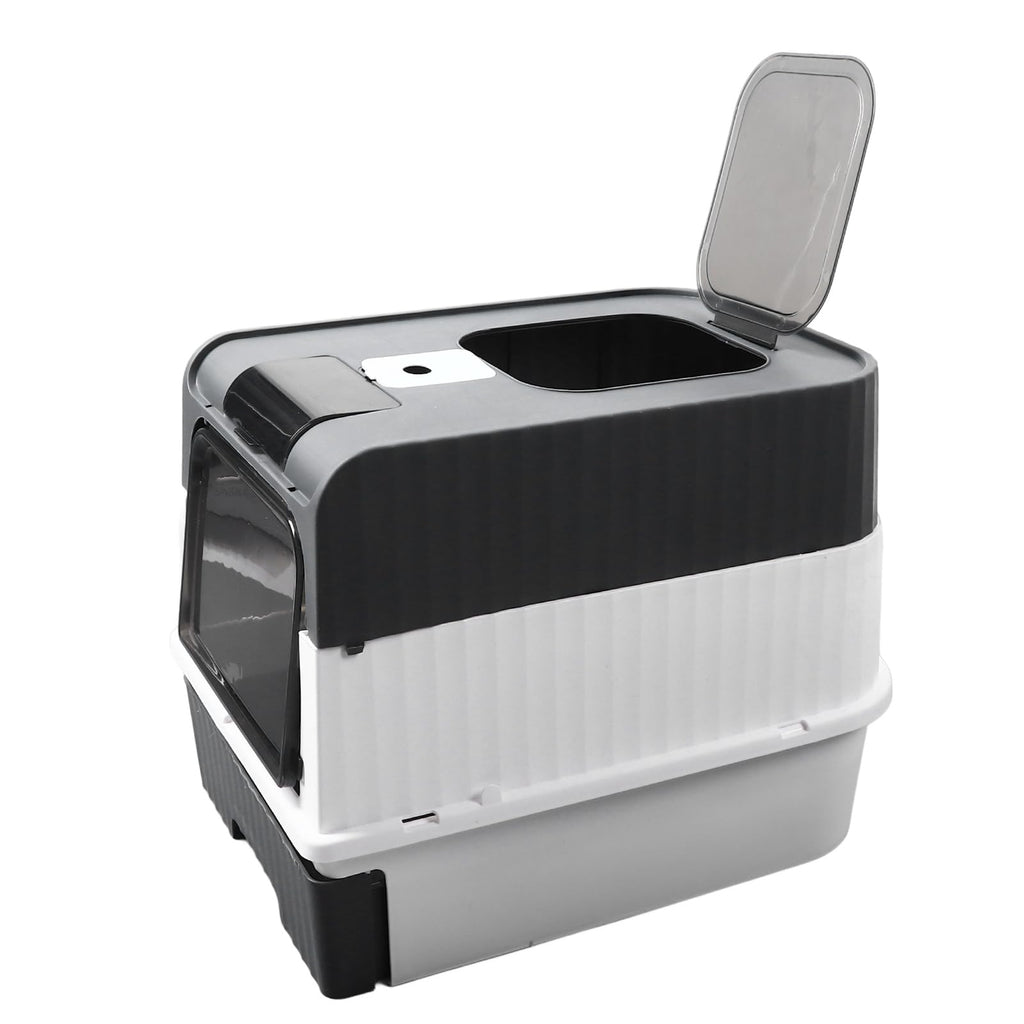 Enclosed Cat Litter Box with Lid and Scoop Q18234