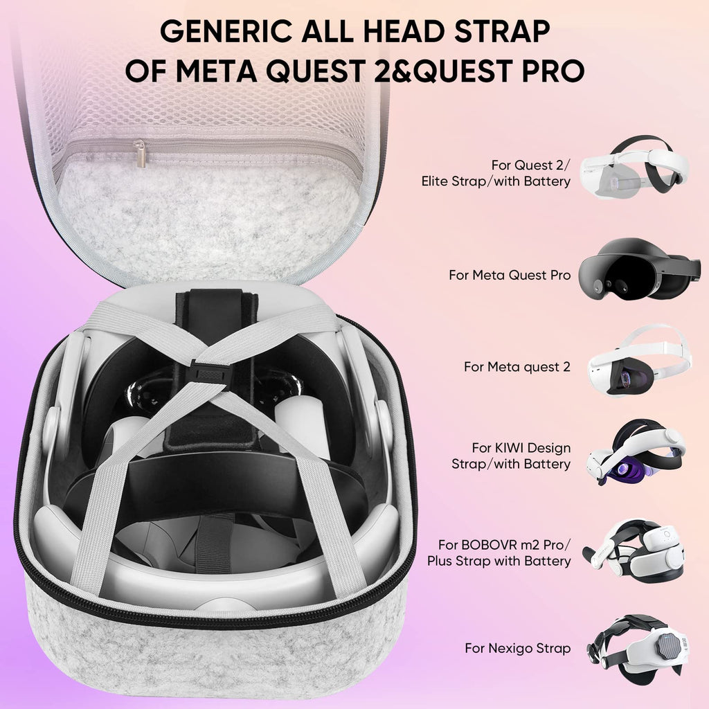 Large Hard Carrying Case Compatible with VR Gaming Headset N337