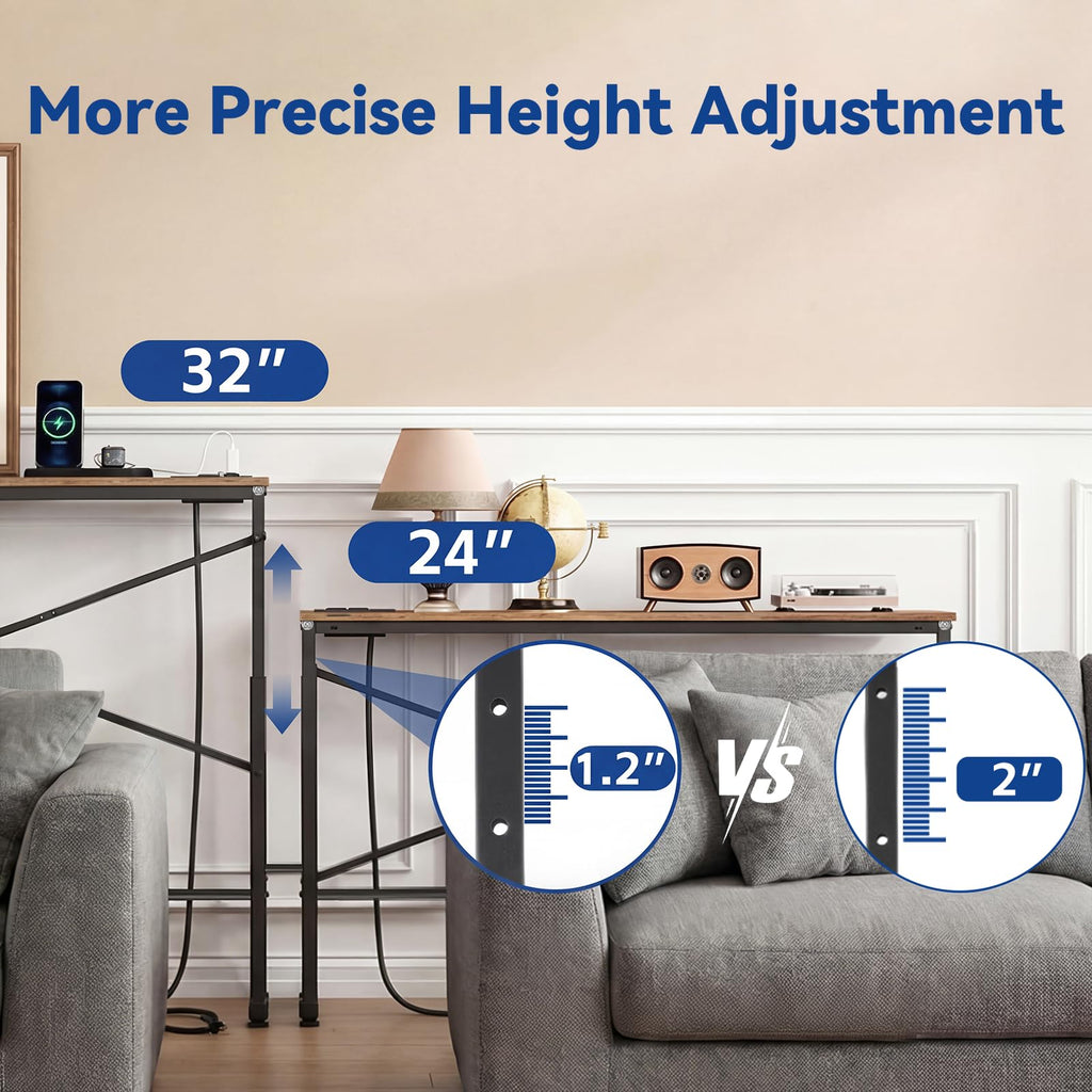 78.8 Inch Narrow Console Table with 2 AC Outlet Q31734