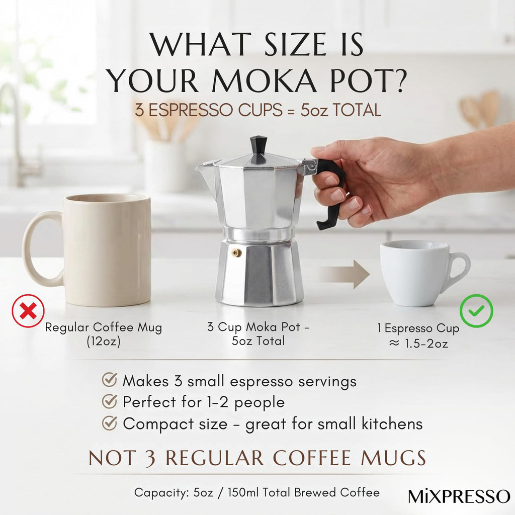 3 Cup Moka Pot Stovetop Espresso Maker H75155