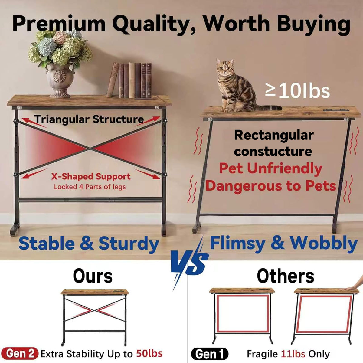 78.8 Inch Narrow Console Table with 2 AC Outlet Q31734