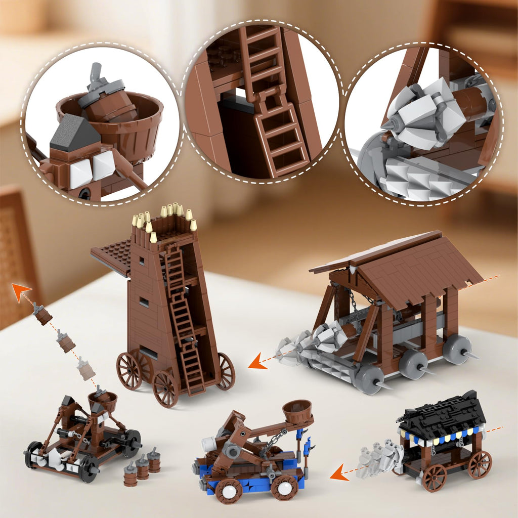 Medieval Castle Battle Building Block Set D16431