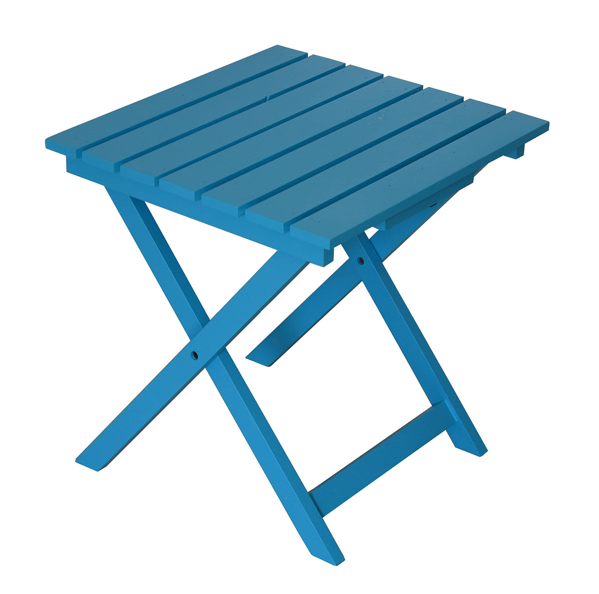 Teal Solid Cedar Adirondack Chair with Folding Table G97195