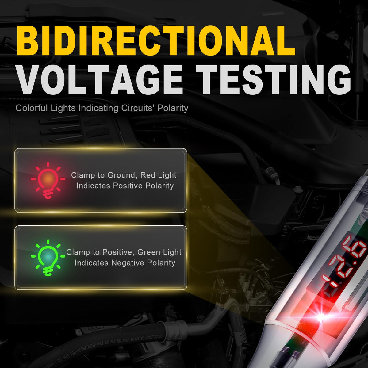 5-90V Digital LED Circuit Tester with Voltage Display P7862