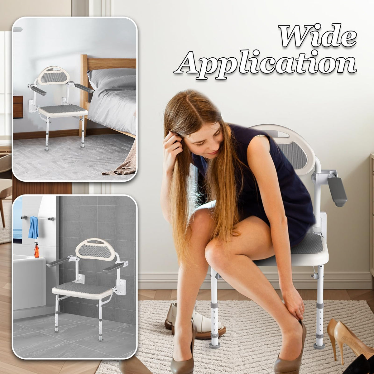 18” Folding Wall Mounted Shower Seat N435503