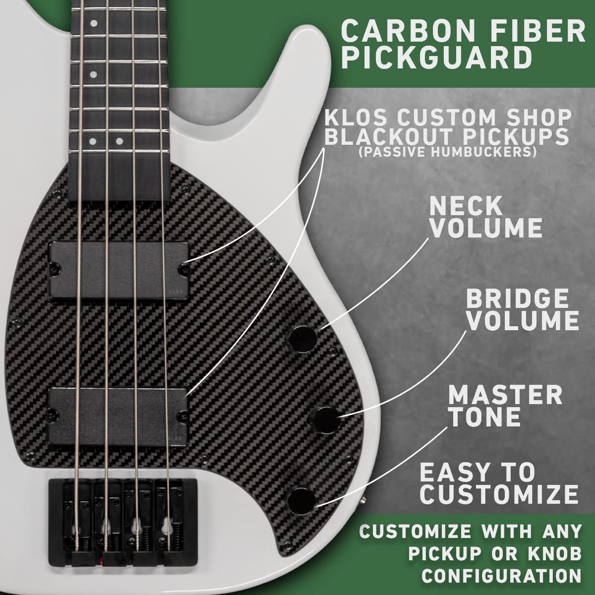Carbon Fiber Bass Guitar V432