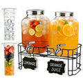Glass Drink Dispenser with Stand X285331
