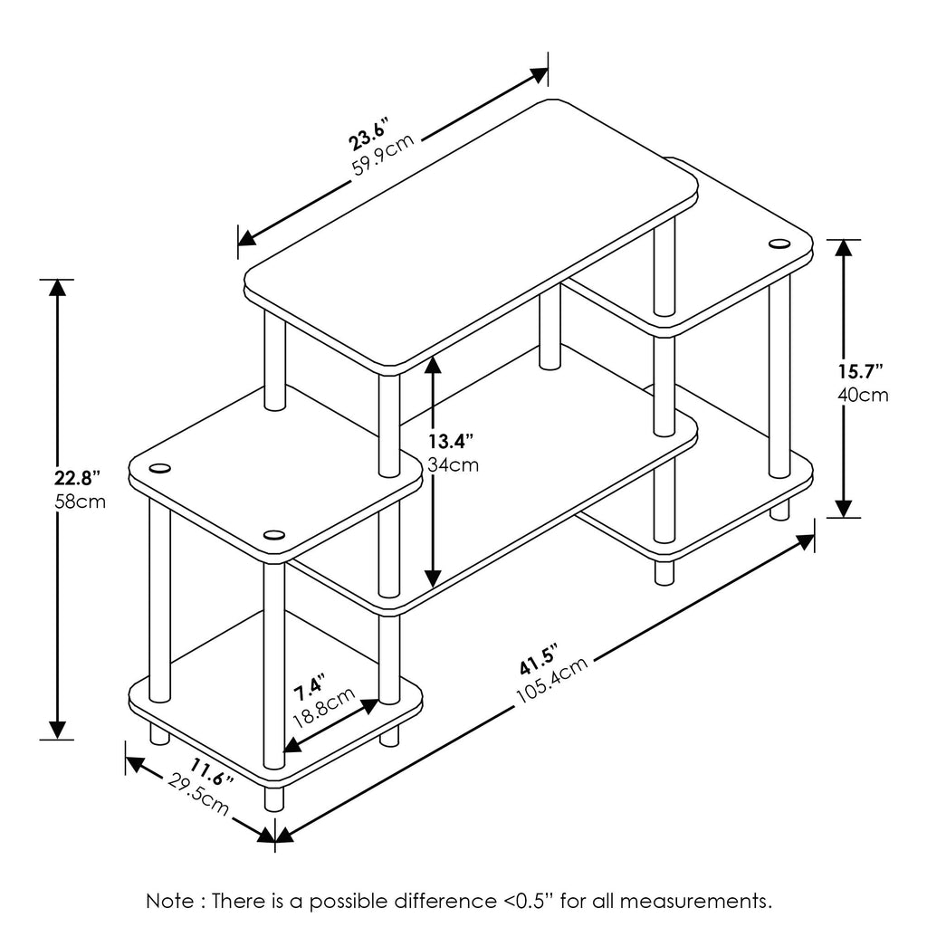 Dark Brown/Black Entertainment TV Stands O93442