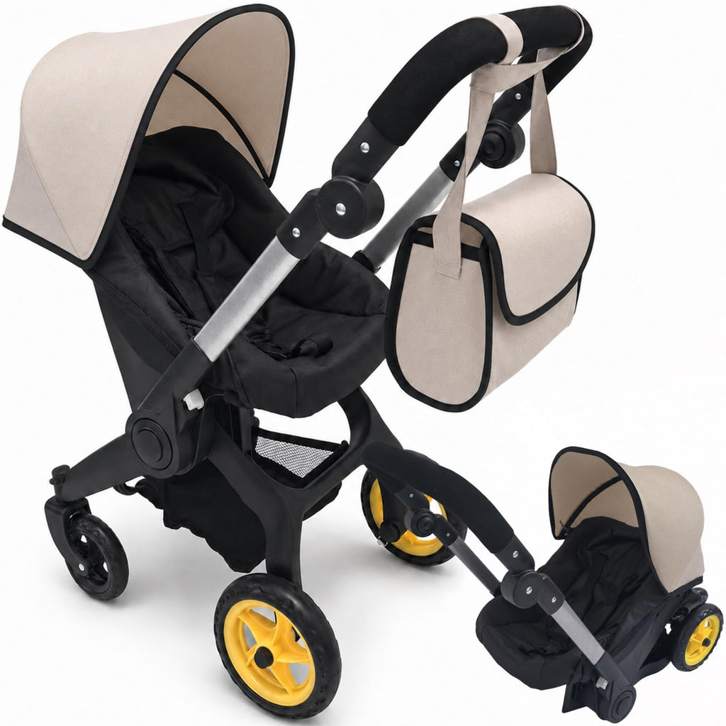 Convertible 2-in-1 Doll Stroller and Car Seat B782
