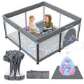 Foldable Baby Play Pen with Mat and Gate Y898399
