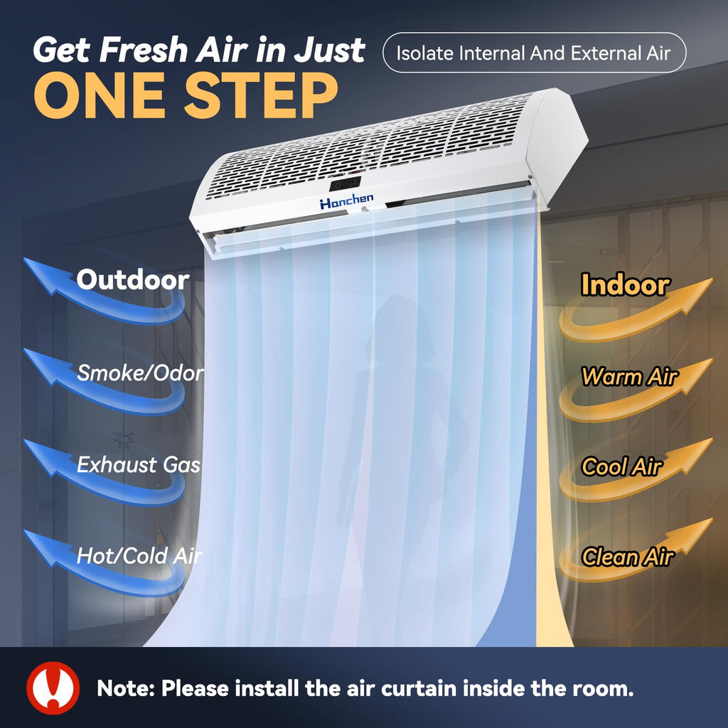 36 Inch 2 Speeds Air Curtain N116