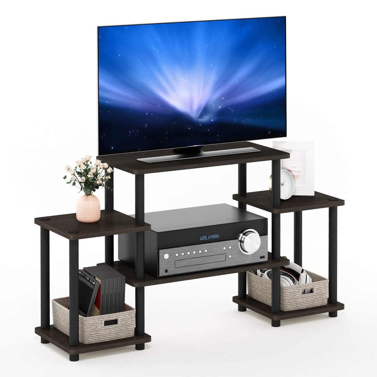 Dark Brown/Black Entertainment TV Stands O93442