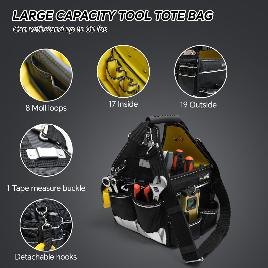 10in Tool Tote Bag with 43-Pocket Organizer A742