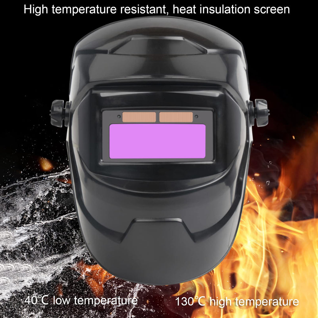 Adjustable Solar Powered Auto Darkening Welding Helmet Q73387