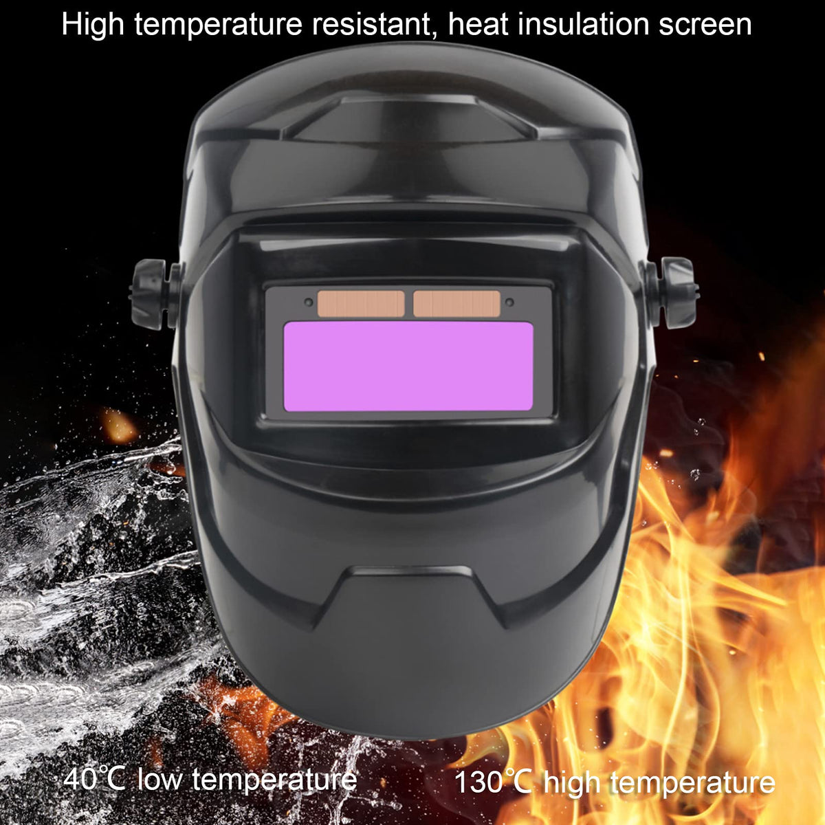 Adjustable Solar Powered Auto Darkening Welding Helmet Q73387