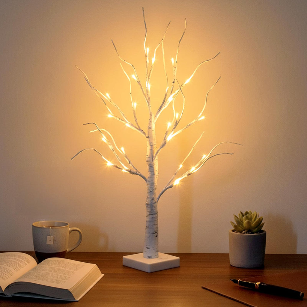 Lighted Birch Tree with Lights B927