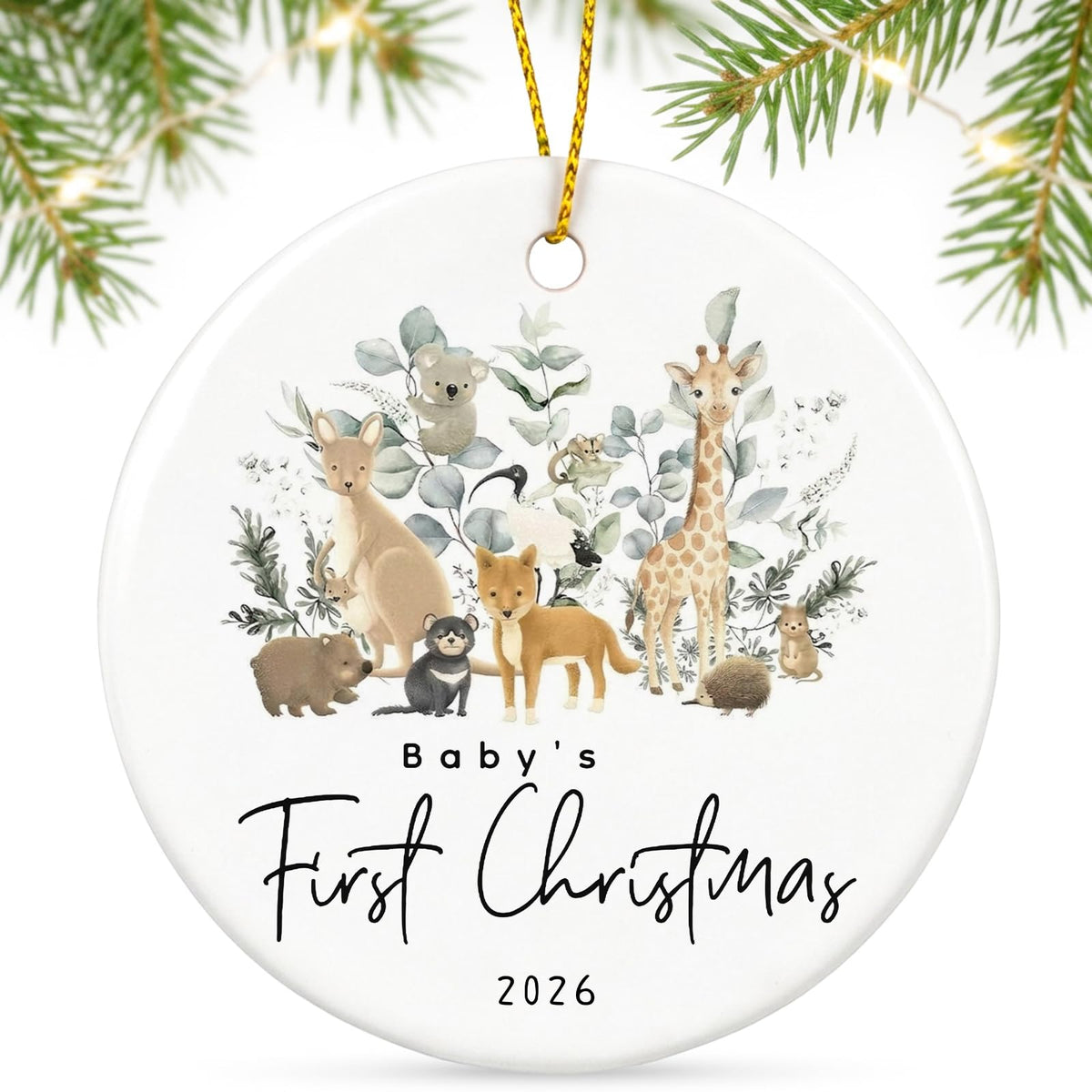 Baby First Christmas Ornament 2026 W24897
