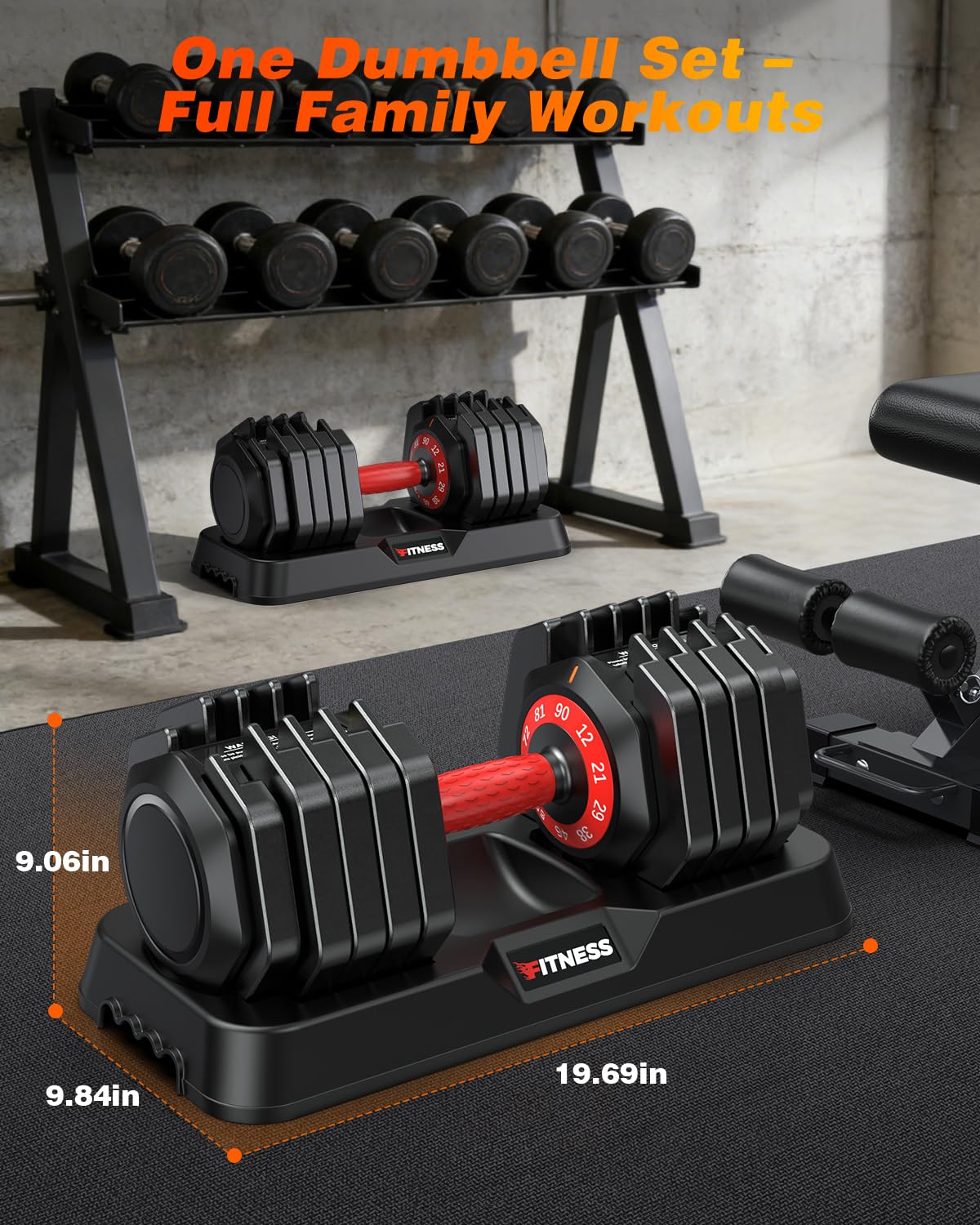 Adjustable Dumbbell Set Q6402