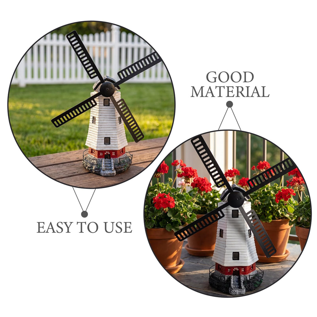 Solar Powered LED Lighthouse Garden Statue H604277