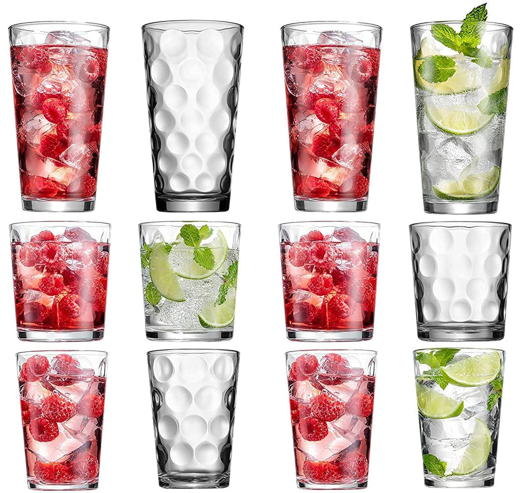 Set of 12 Stackable Drinking Glasses C5682