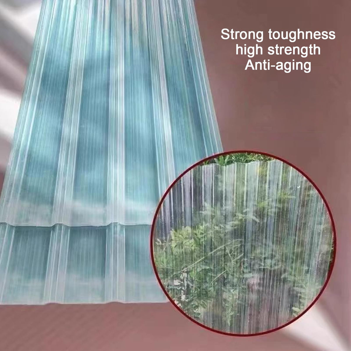 Corrugated Fiberglass Roofing Panels 8 pcs 35x63in J521