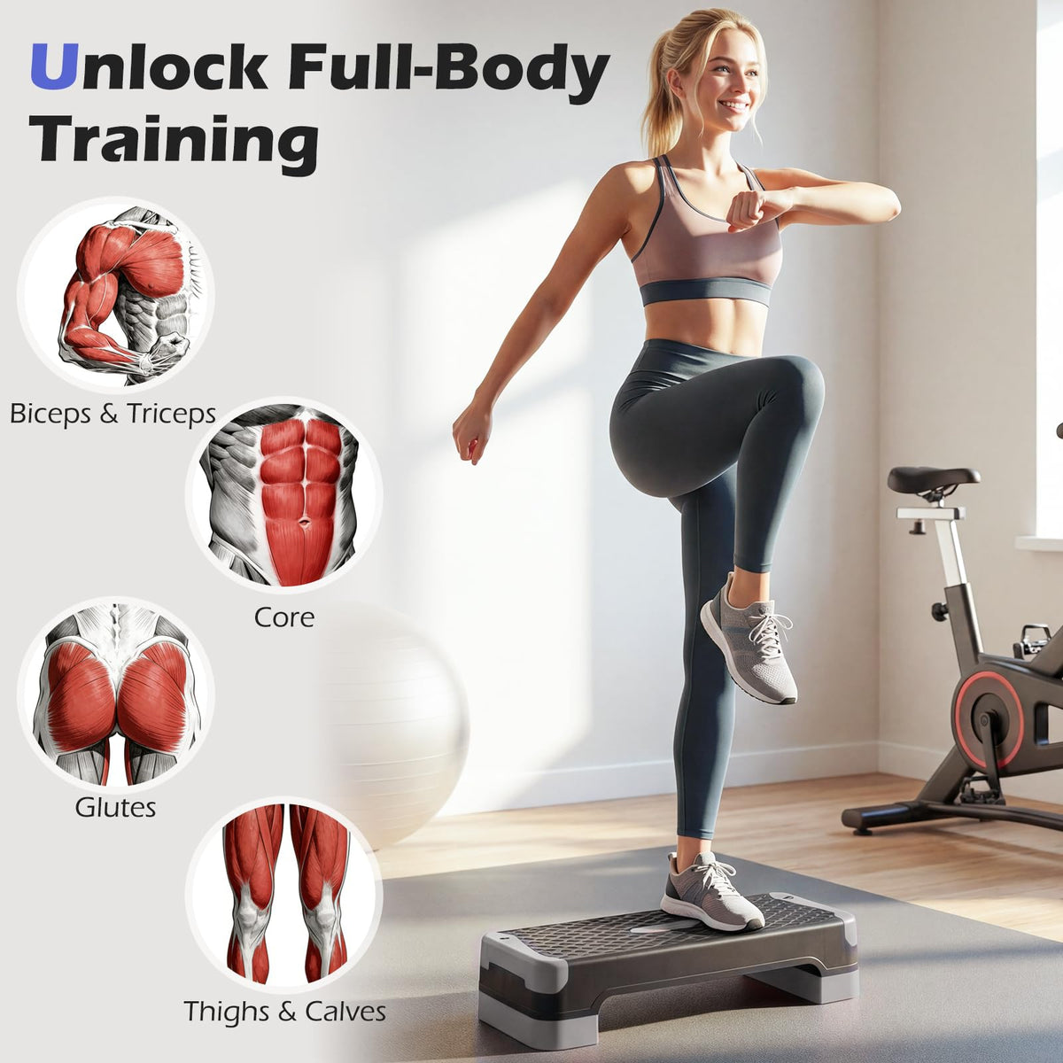 Adjustable Exercise Stepper X66228